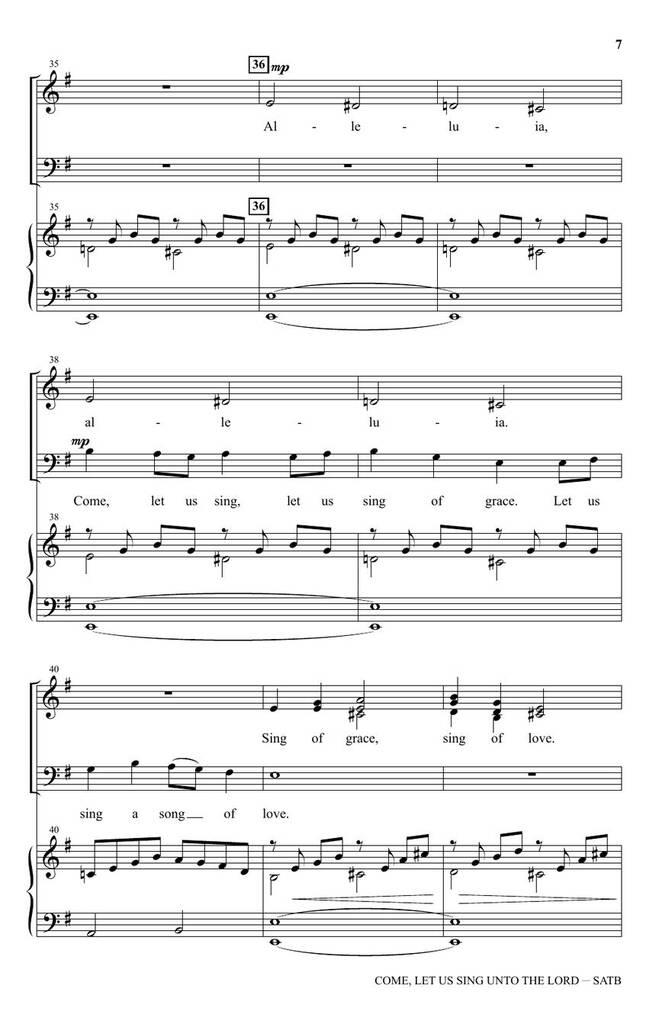 Come, Let Us Sing Unto the Lord